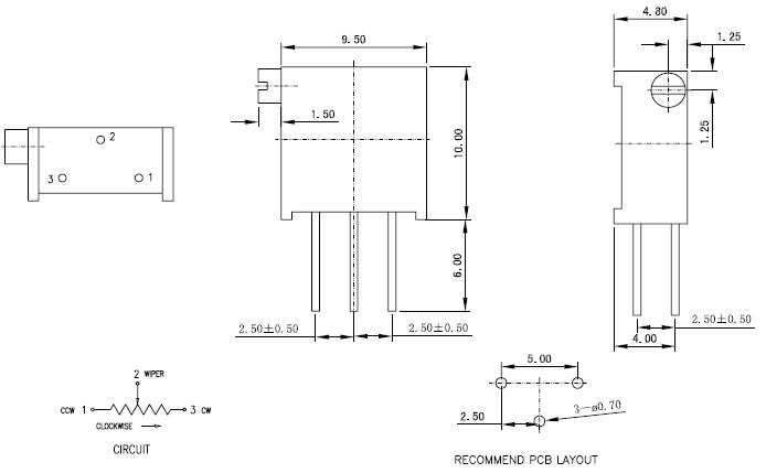 JML精密電位器3296Z